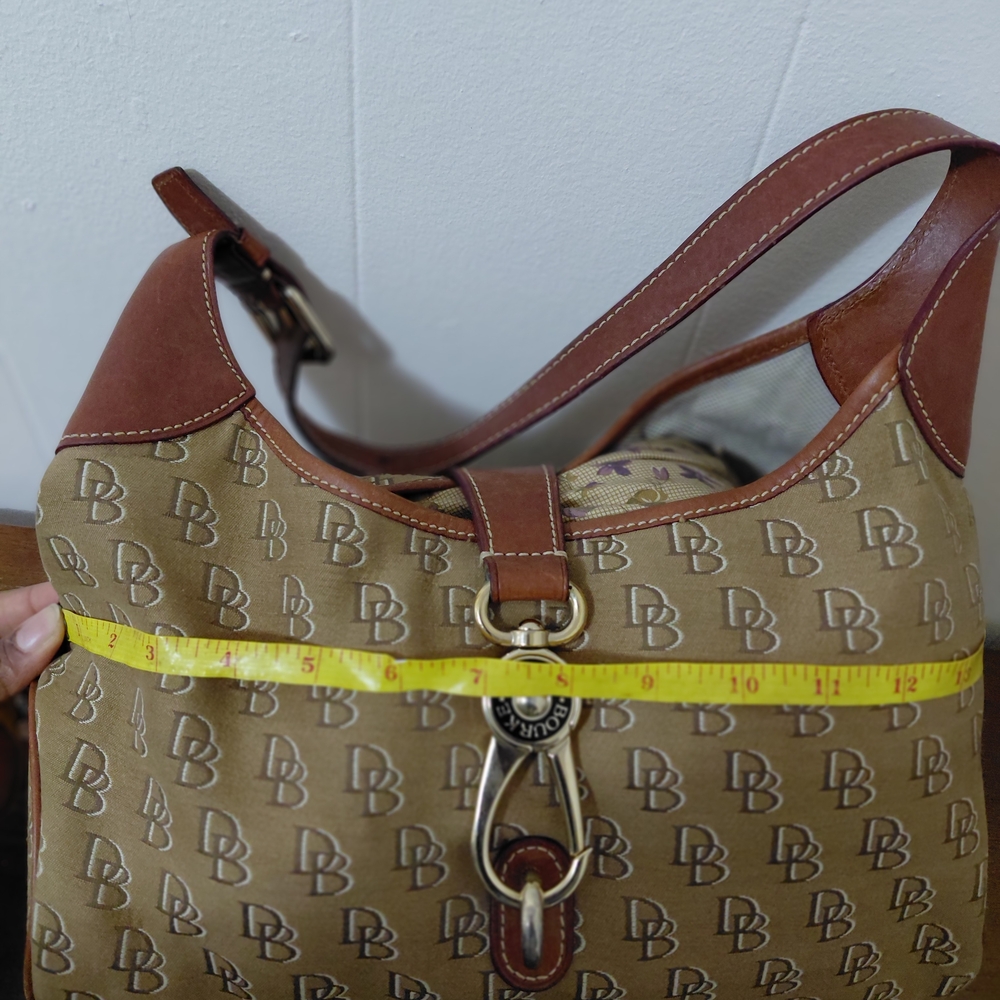 Dooney & Bourke Brown Monogram Hobo Bag - Picture 8 of 10